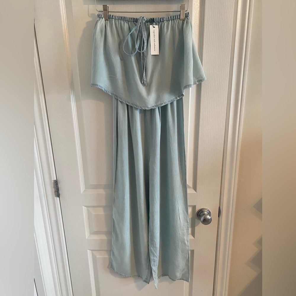 Cupcakes and Cashmere Chambray Romper